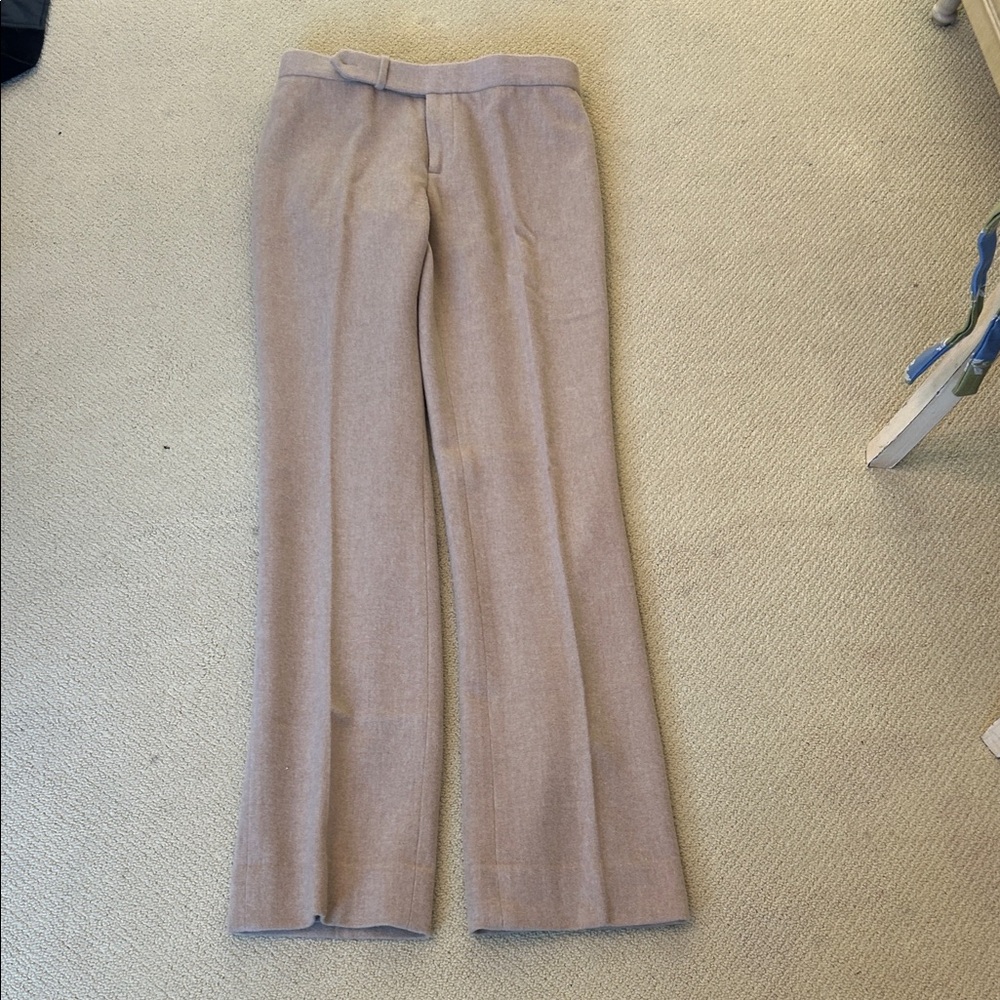 Ralph Lauren Cream Lined Pants Waistband size 6 trousers